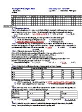 Đề kiểm tra học kì I Sinh học 12 (Có đáp án) - Mã đề 175 - Năm học 2016-2017 - Trường THPT số 1 Nghĩa Hành